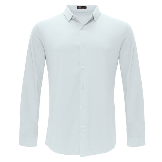 Barocco Ascend Stretch Shirt-WHITE