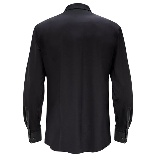 Thrill Seeker LS BUTTON DOWN DRESS SHIRT-BLACK/SILVER