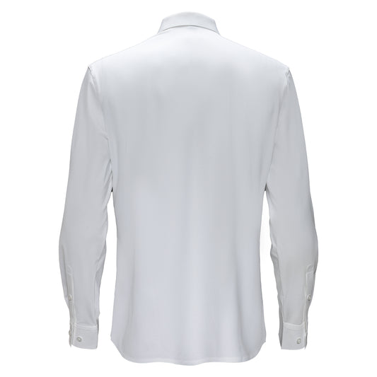 Zen Appeal LS button down shirt-SNOW WHITE