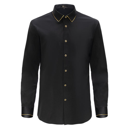Camisa abotonada Imperial Essence - NEGRO/DORADO