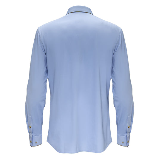 Imperial Essence Button-Up Shirt-LIGHT BLUE