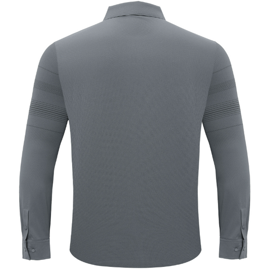 Noble Knight Plaid Button-Up-GREY