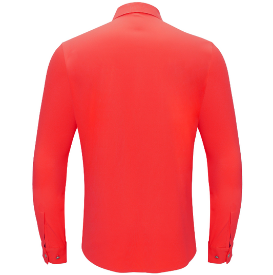 Bronco Edge Button-Up Shirt-RED