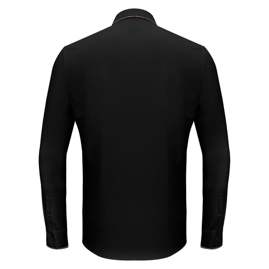 Modern Class Button up shirt-BLACK