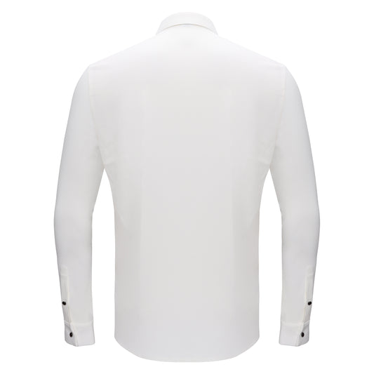 Power Move Button-Up Shirt-WHITE