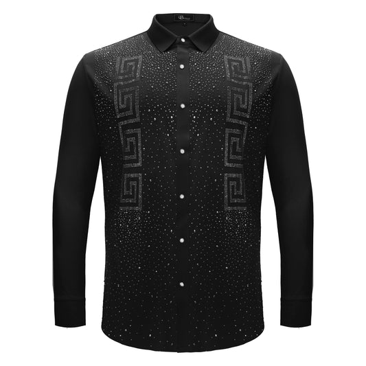 Prime Valor Button-Up Shirt-BLACK/SILVER