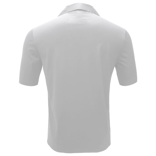 Refined Relaxation Short-Sleeved Button-Up Shirt-WHITE