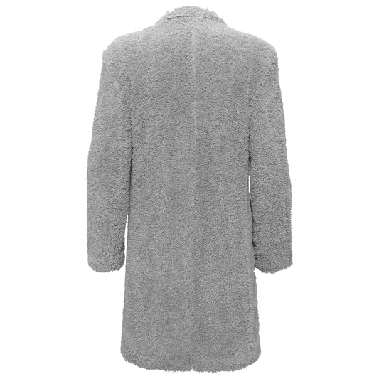 Teddy Comfort Long Coat-GREY