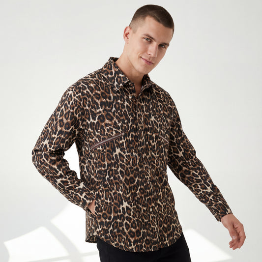 Leopard Statement Jacket-LEOPARD
