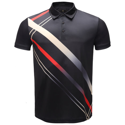 CHIC FLEX Polo Shirt-BLACK