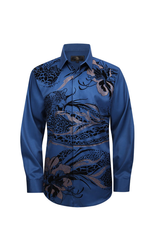 Floral Ferocity-DARK BLUE