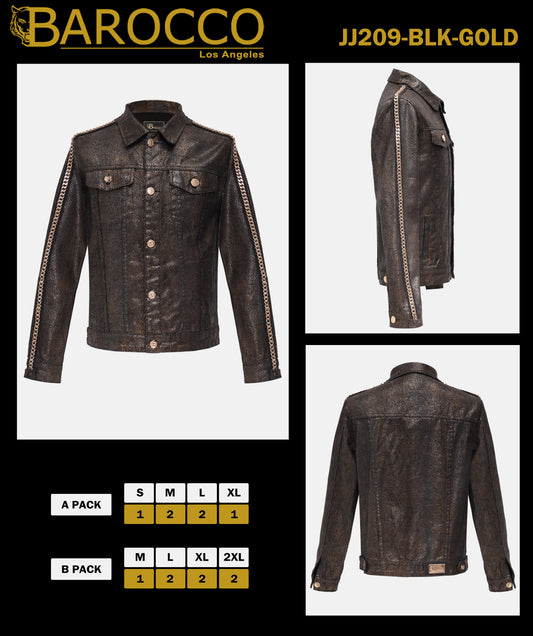 Embellish Edge-BLACK/GOLD