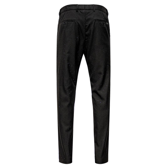 Crystal Checks-BLACK/BLACK