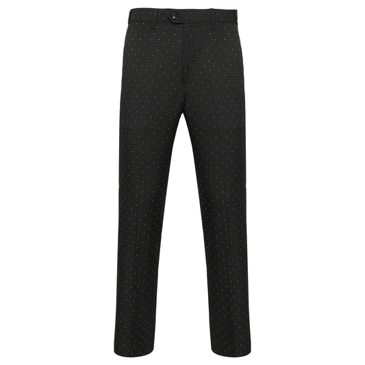 Crystal Checks-BLACK/GOLD