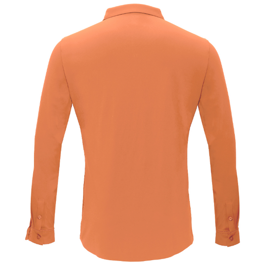 Barocco Ascend Stretch Shirt-ORANGE