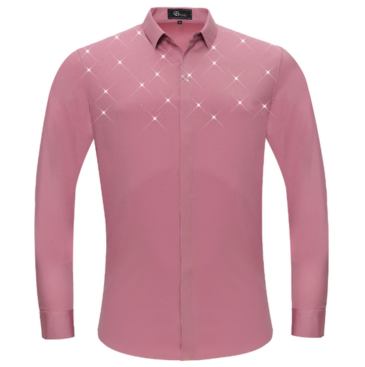 Camisa de vestir con botones Thrill Seeker LS - Rosa