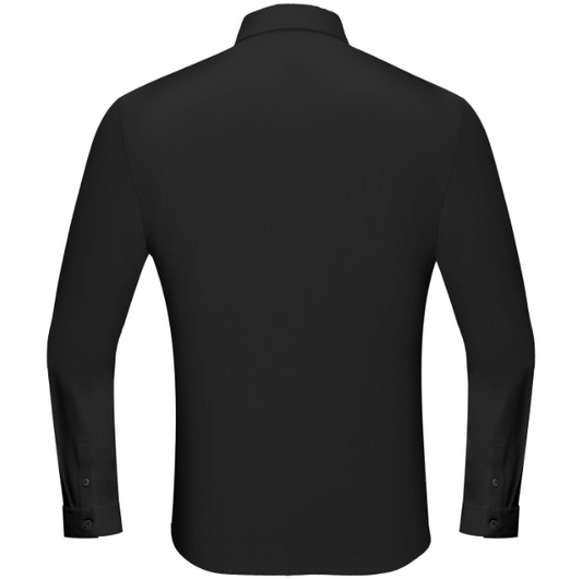 Electric Aura Button-Up Shirt-BLACK/SILVER