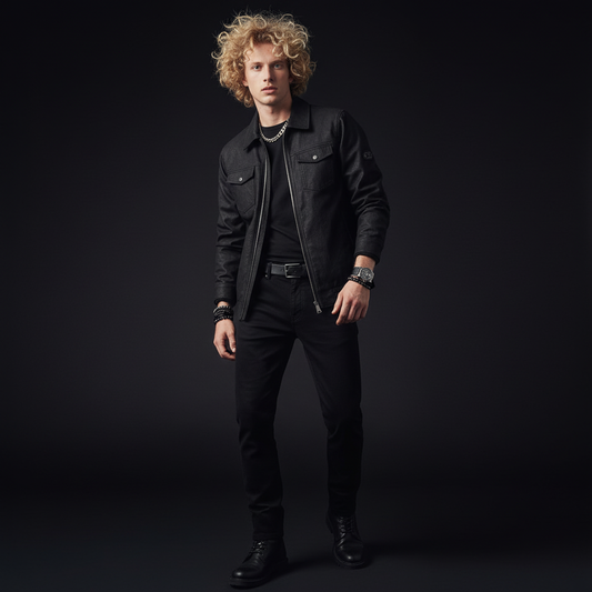 Helix Utility Zip Jacket-BLACK