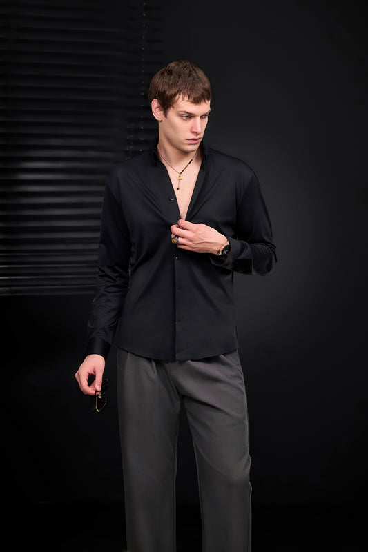 Conjunto Noir Essence + Pantalón Wellington con trabillas laterales - NEGRO/GRIS