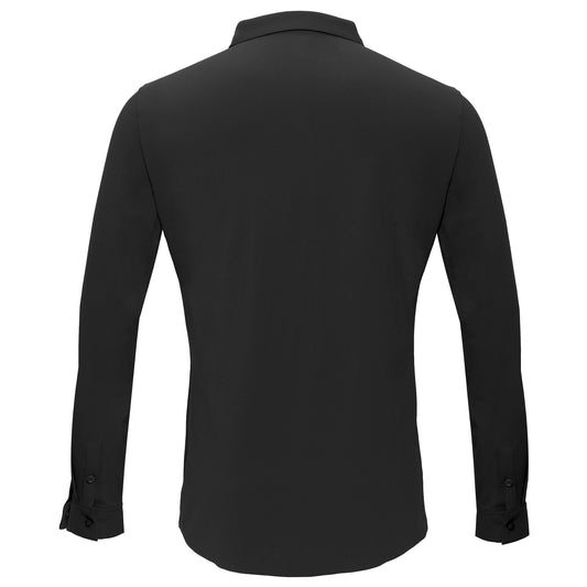 Barocco Ascend Stretch Shirt-BLACK
