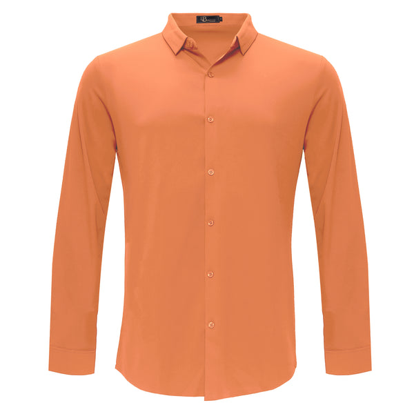 Camisa elástica Barocco Ascend - NARANJA