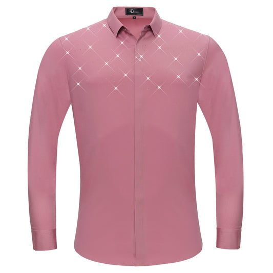 Camisa de vestir con botones Thrill Seeker LS - Rosa