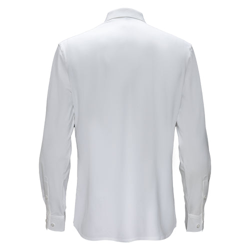 B315 - Zen Appeal LS button down shirt-SNOW WHITE