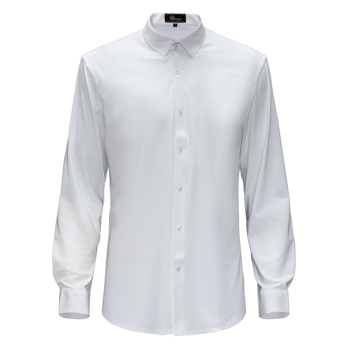 B315 - Zen Appeal LS button down shirt-SNOW WHITE