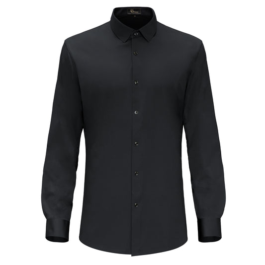 Zen Appeal LS button down shirt-BLACK