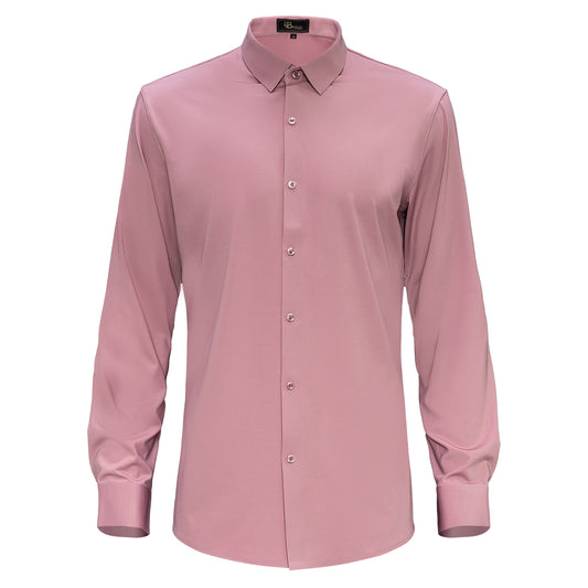 Zen Appeal LS button down shirt-DUSTY PINK