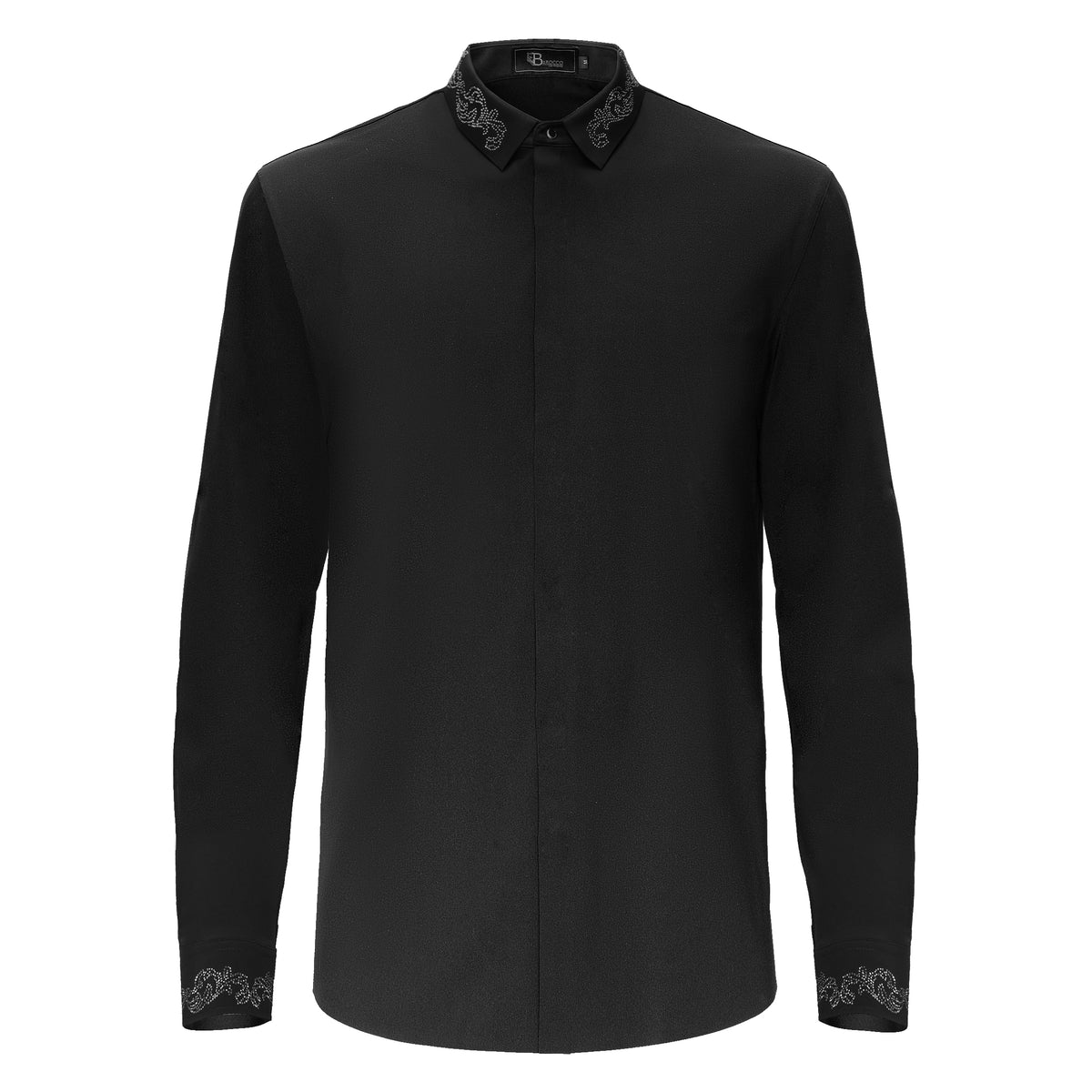 B328 - Midnight Precision-BLACK/GUN – BAROCCO wholesale shirts