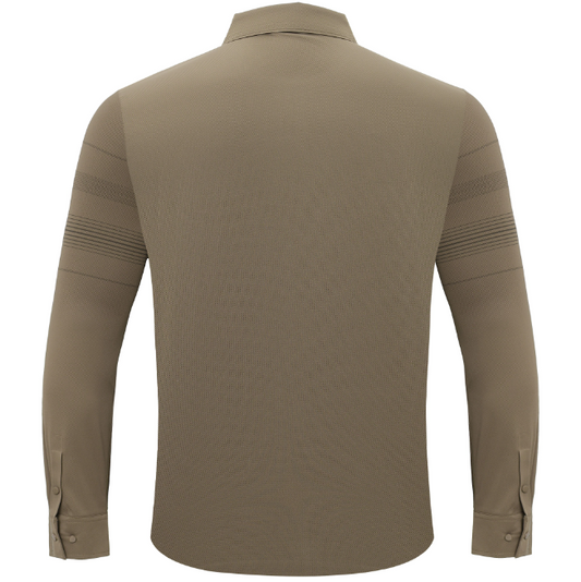 Noble Knight Plaid Button-Up-KHAKI