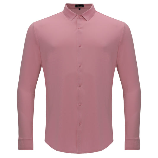 Olympic Victory Button-Up Shirt-DUSTY PINK