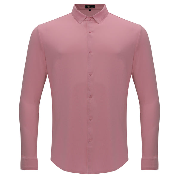 Camisa con botones de la victoria olímpica - ROSA POLVOROSO
