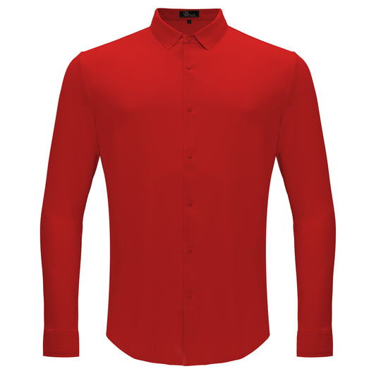 Olympic Victory Button-Up Shirt-RED
