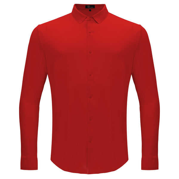 Camisa con botones de la victoria olímpica - ROJA