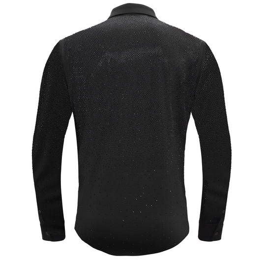 Super Nova Button-Up Shirt-BLACK/BLACK