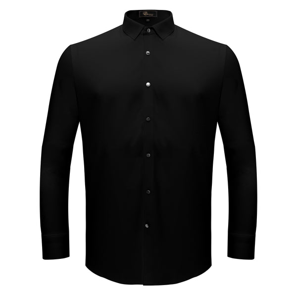 Camisa abotonada Silver Sophistication - NEGRA