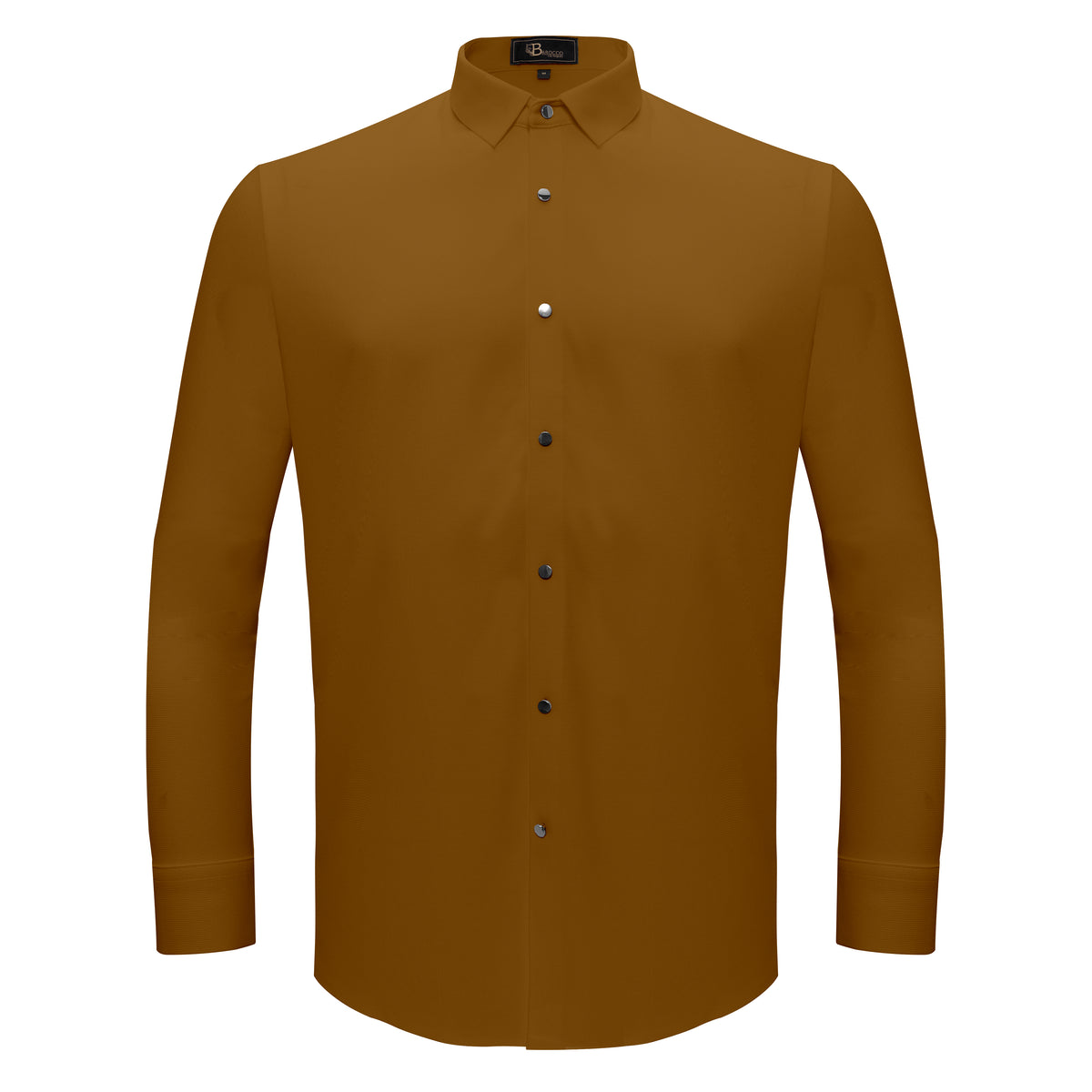 Camisa abotonada Silver Sophistication - Caqui