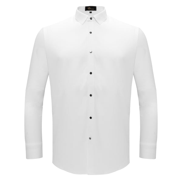 Camisa abotonada Silver Sophistication - BLANCA