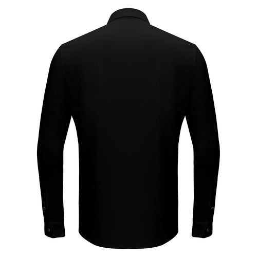 Camisa abotonada Silver Sophistication - NEGRA