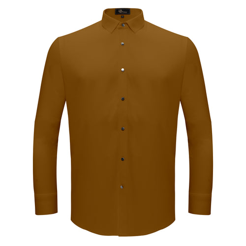 Camisa abotonada Silver Sophistication - Caqui