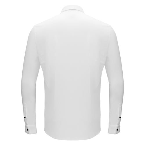 Camisa abotonada Silver Sophistication - BLANCA