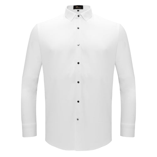 Camisa abotonada Silver Sophistication - BLANCA