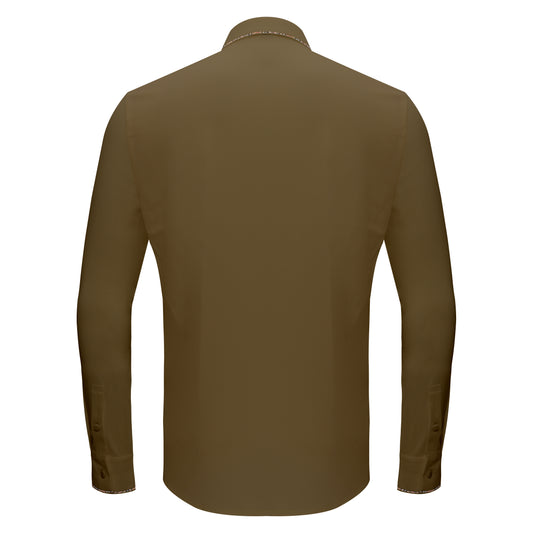 Modern Class Button up shirt-KHAKI