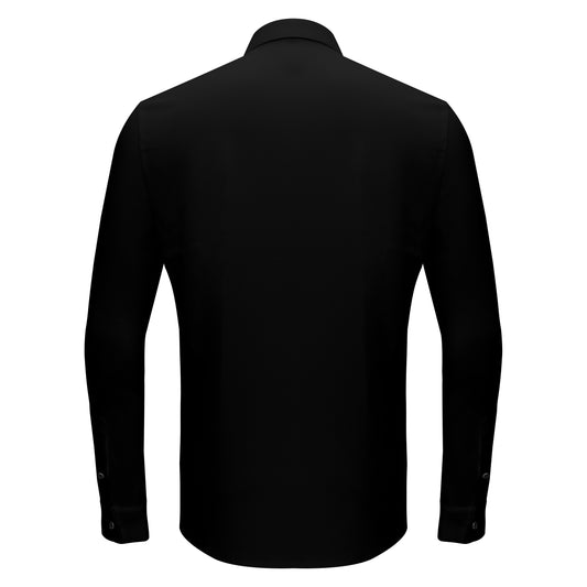 Power Move Button-Up Shirt-BLACK