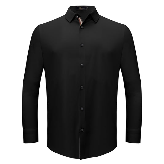 Power Move Button-Up Shirt-BLACK