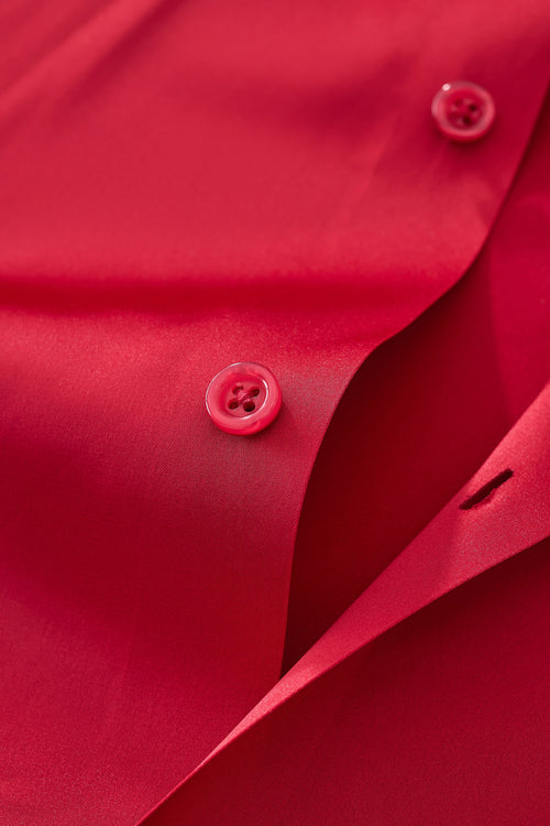 B400 - SIGNATURE SATIN STITCHLESS LS Shirt-RED – view 4