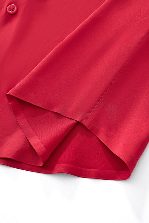 B400 - SIGNATURE SATIN STITCHLESS LS Shirt-RED – view 6