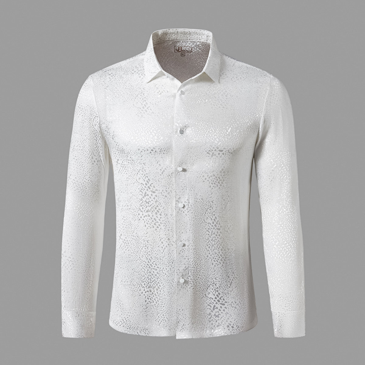 B401 - Nocturne Sheen LS Shirt-WHITE – BAROCCO wholesale shirts